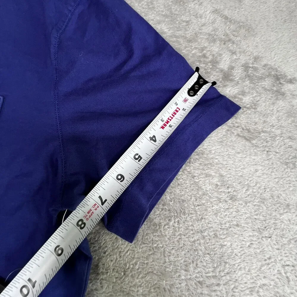 Banana Republic Authentic T-Shirt Mens Large Cobalt Blue Supima Cotton Pocket
